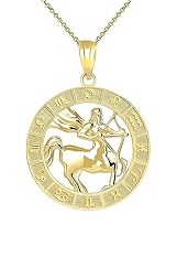 very nice zodiac sign gold baby necklace
